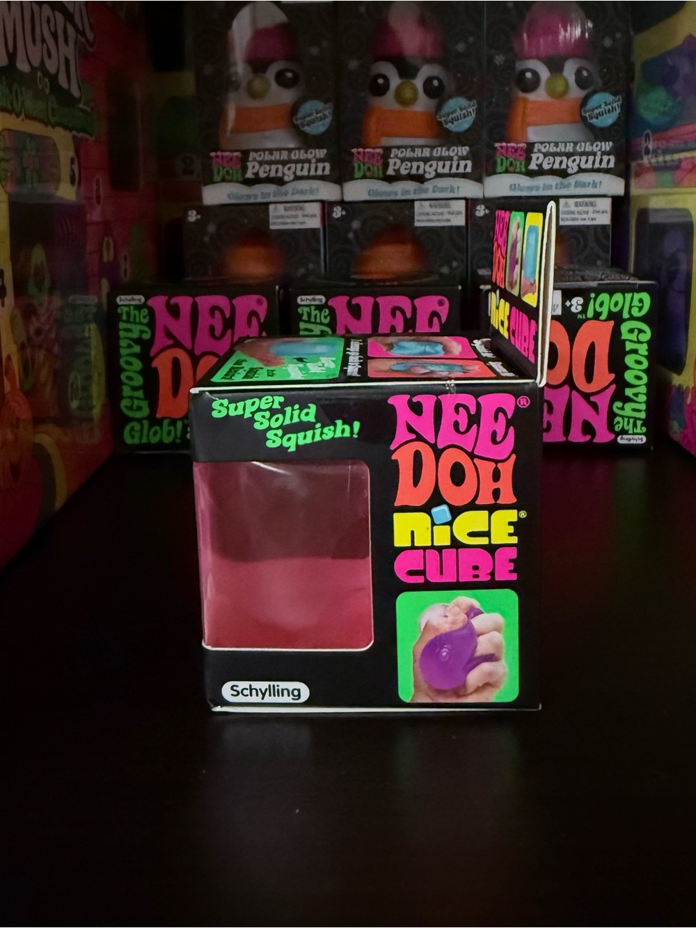 NEW NeeDoh Nice Cube Super Solid Squish "The Squish That Resists" Pink Squeeze - Picture 2 of 3